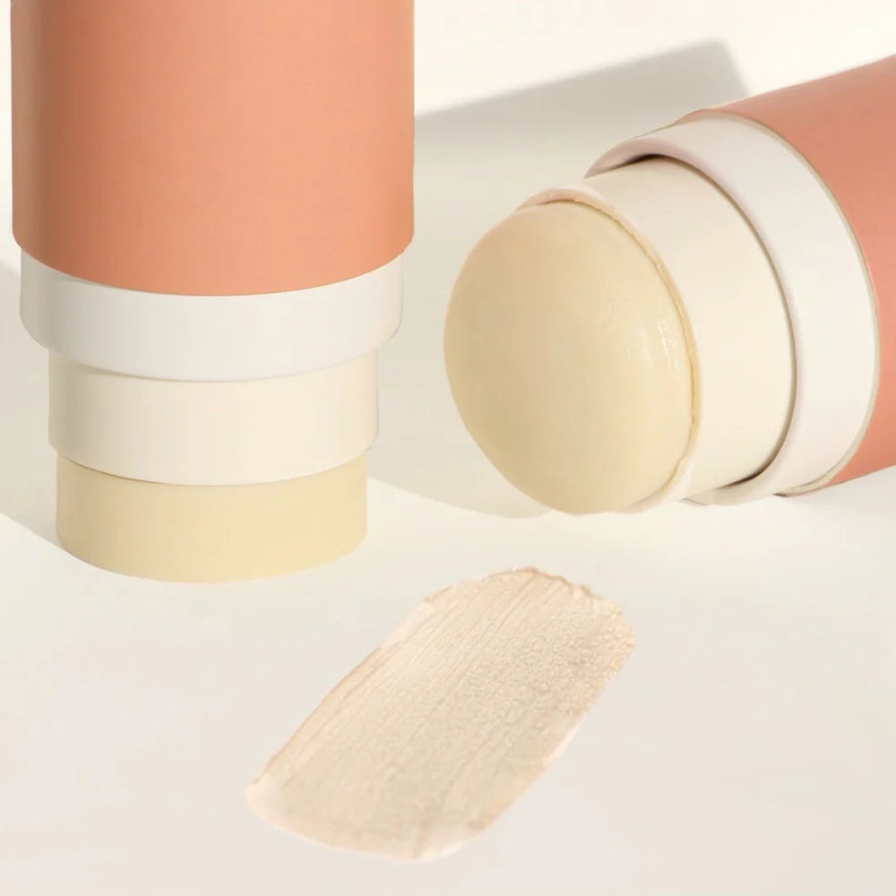 Close up of two open sticks of Maggie's Citrus Farm by ROUTINE, in use - one upside down and balancing & the other lying on its side.