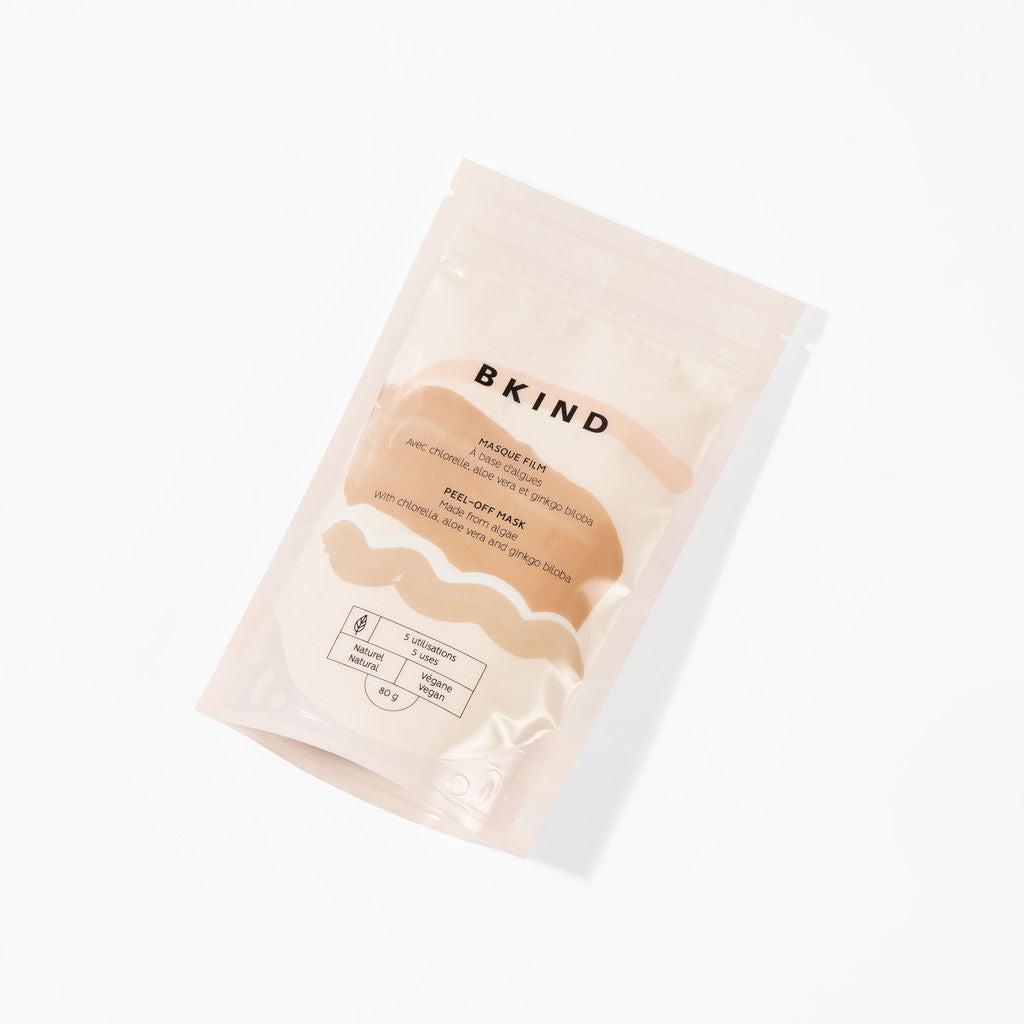 BKIND - facial mask displayed on a white background