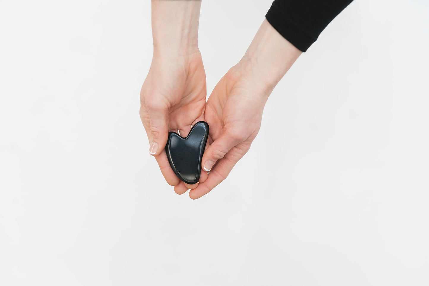 Obsidian Gua Sha Stone & Facial Roller Set