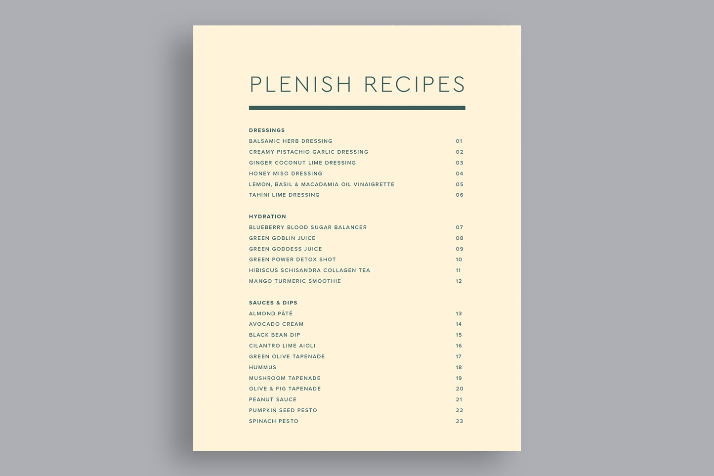 Plenish e cookbook - Volume 2 - Sauces, Dips & Dressings