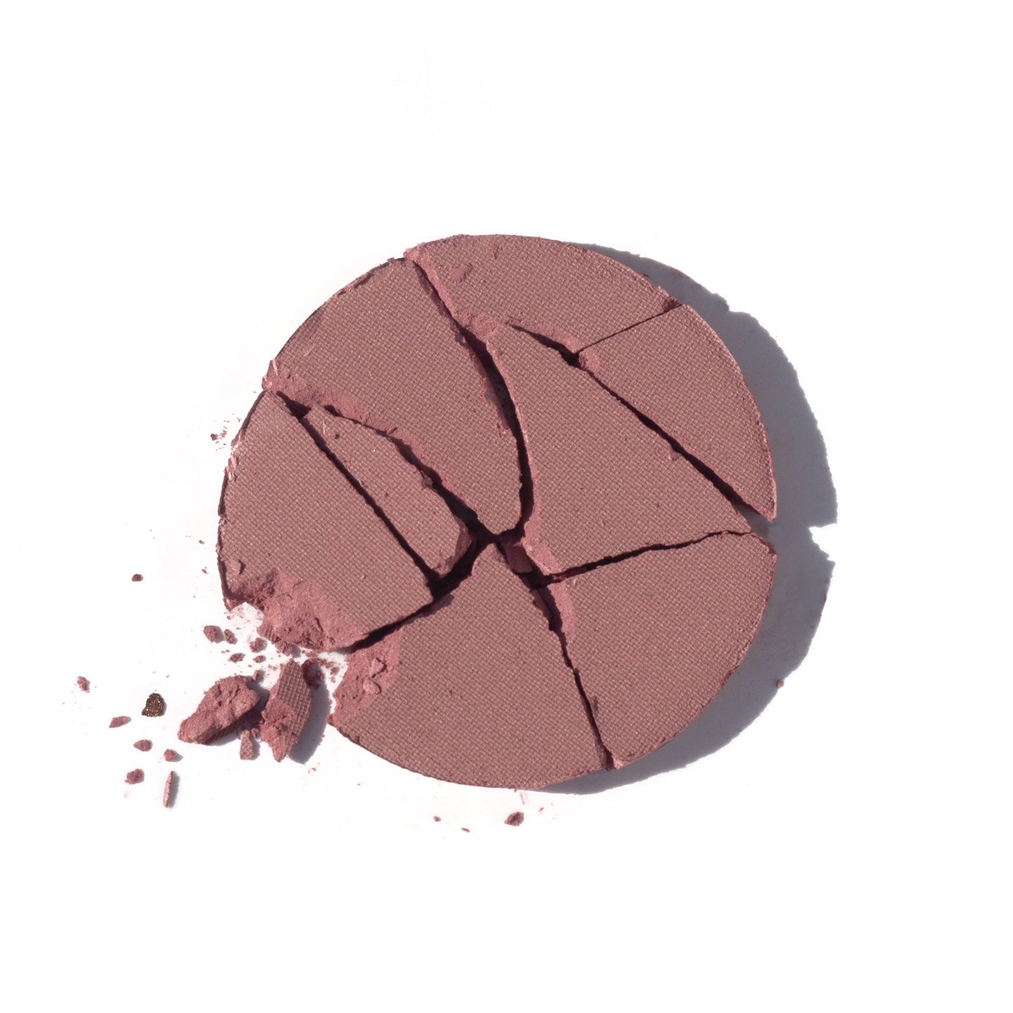 
                  
                    Go - Soft Muted Pink - multi use pressed shadow + blush colour - broken palette displayed on a white background.
                  
                