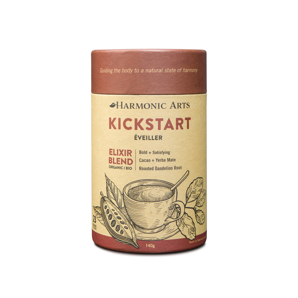 Harmonic Arts - Kickstart Elixir - canister of elixir powder to make into a healing and balancing tea